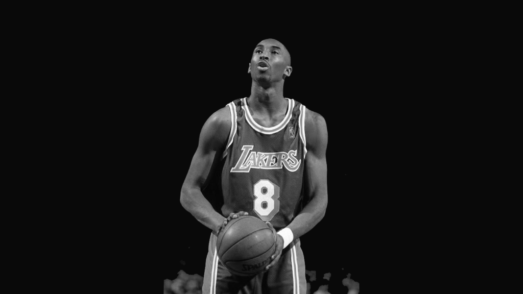 kobe black and white